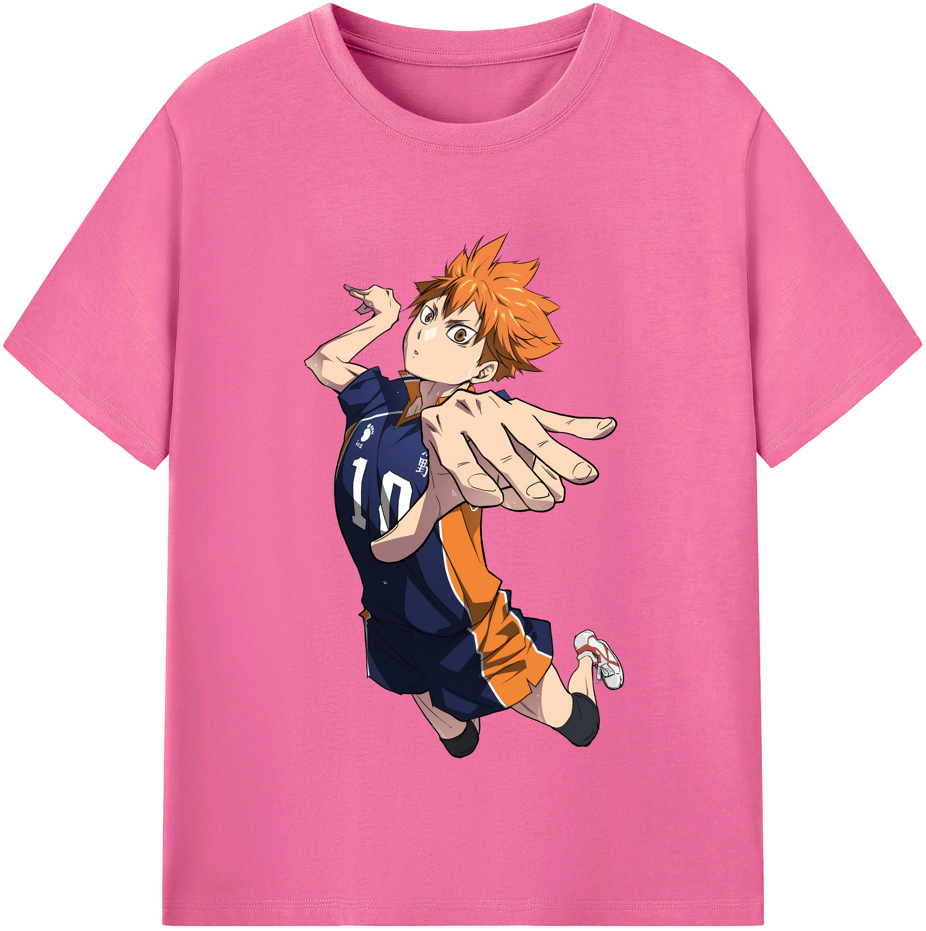 （画像用） ハイキュー!! Haikyu!! レディースカジュアルプリントTシャツ（綿100％）